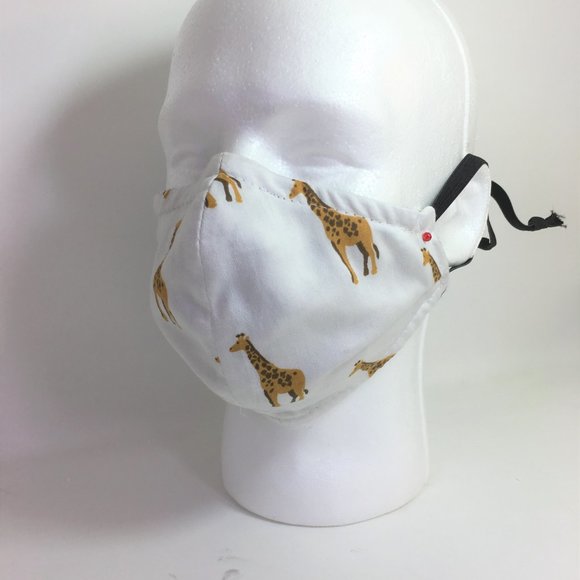 Witty Giraffe Face Mask NEW Reversible - Picture 4 of 8